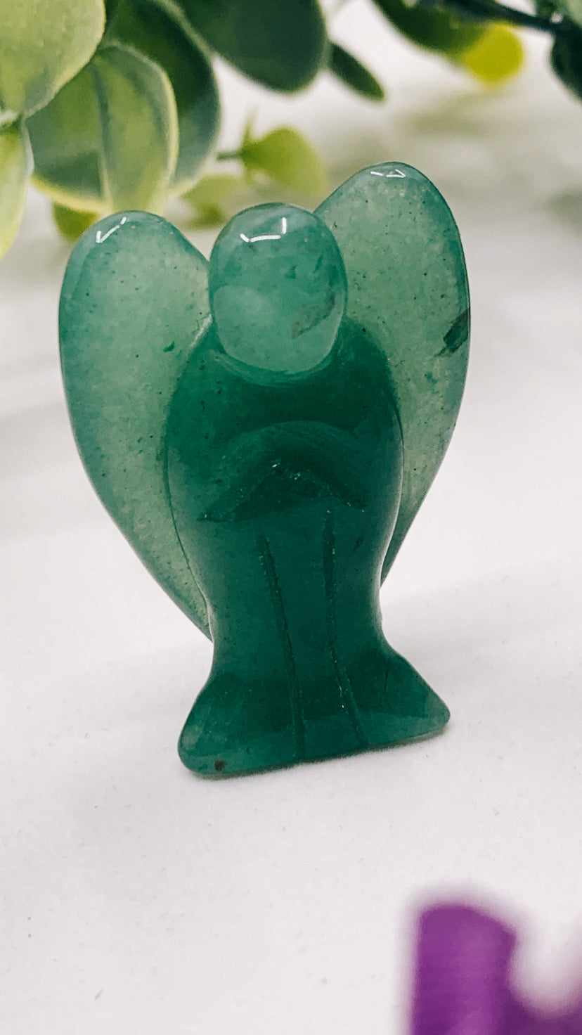 GREEN AVENTURINE ANGEL CRYSTAL